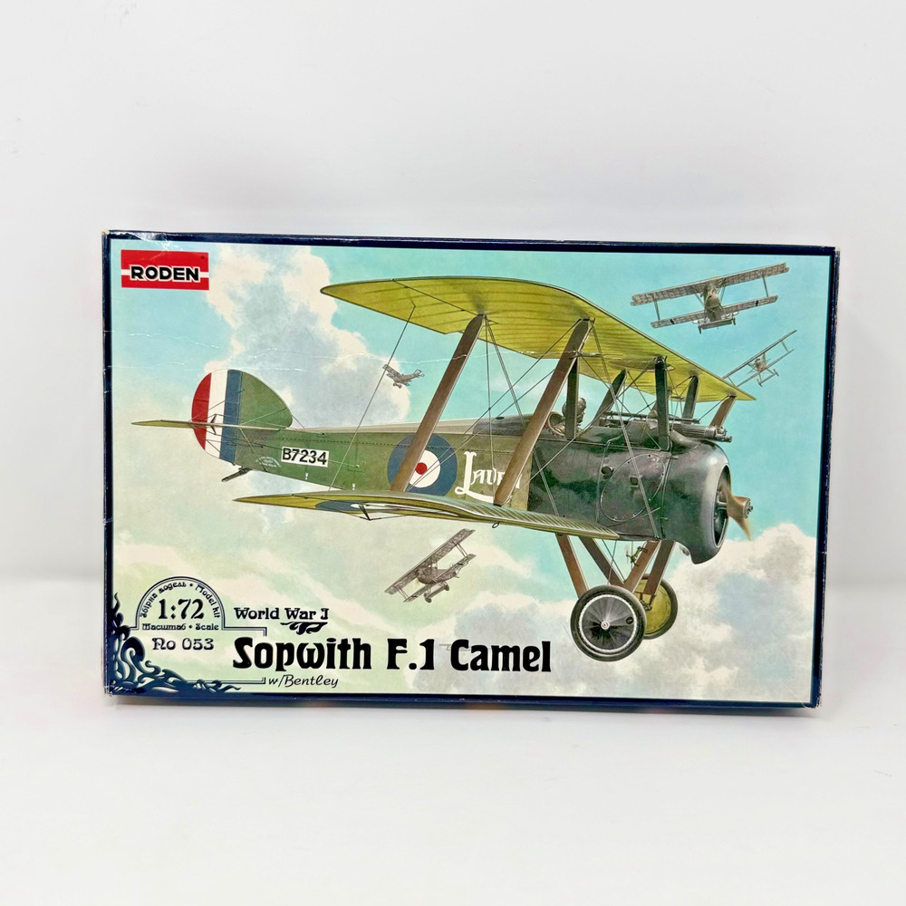 Roden Ro 053 1/72 Sopwith F.1 Camel w Bentley Plastic Model Kit NIB